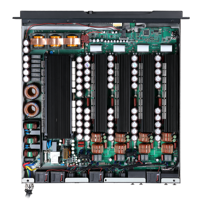 DSP 4 channels GaN class D power amplfier